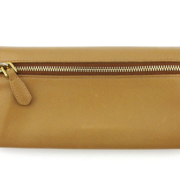 PRADA Long Wallet Logo Safiano Leazer Auth Used L3349 - Picture 8 of 8